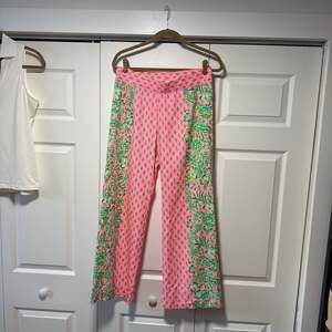 Lilly Pulitzer NWT Bal Harbour Palazzo Pants Oh Diamond Girl Size M,XL